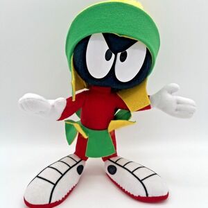 Marvin the Martian Plush Doll 1997 10" Applause Looney Tunes Warner Bros Vintage
